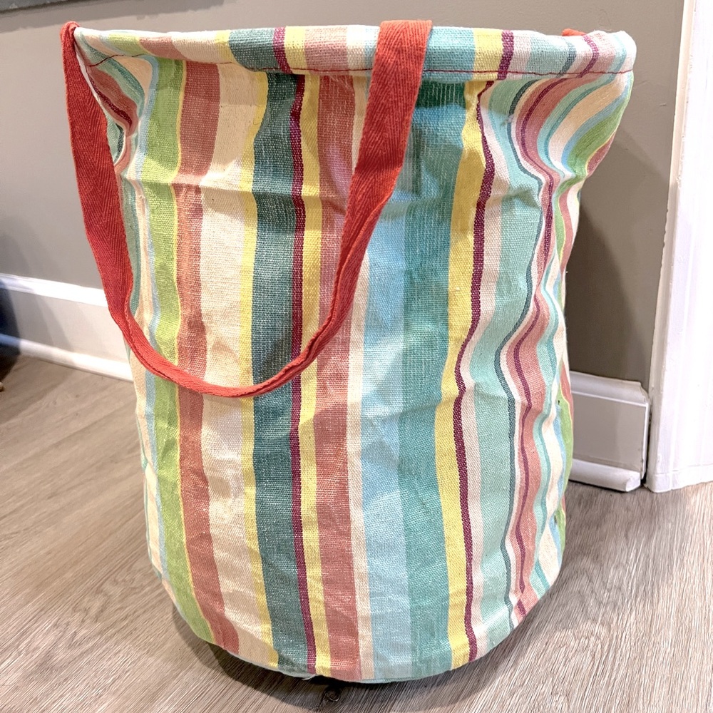 TAG Canvas Circular Storage Tote / Bin